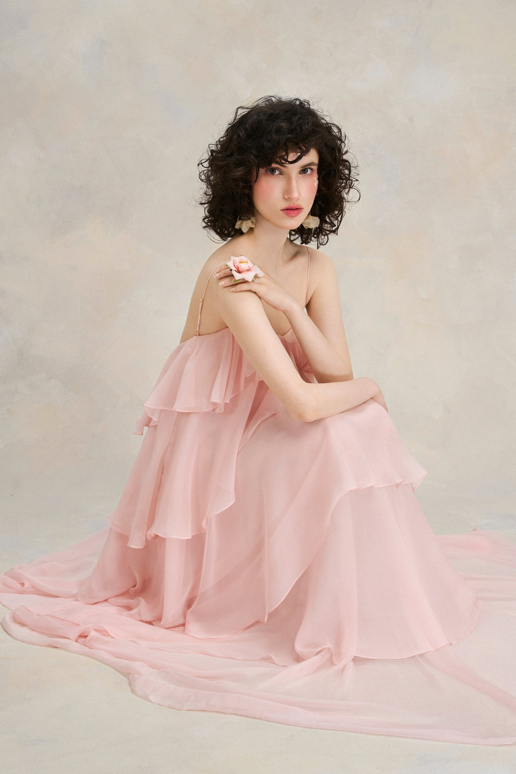 Rose Flounce Dress