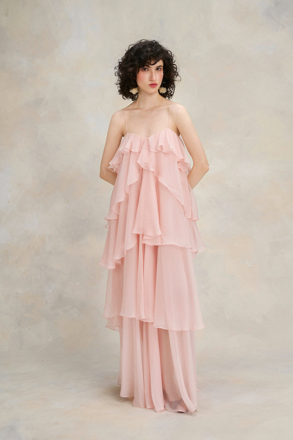 Rose Flounce Dress