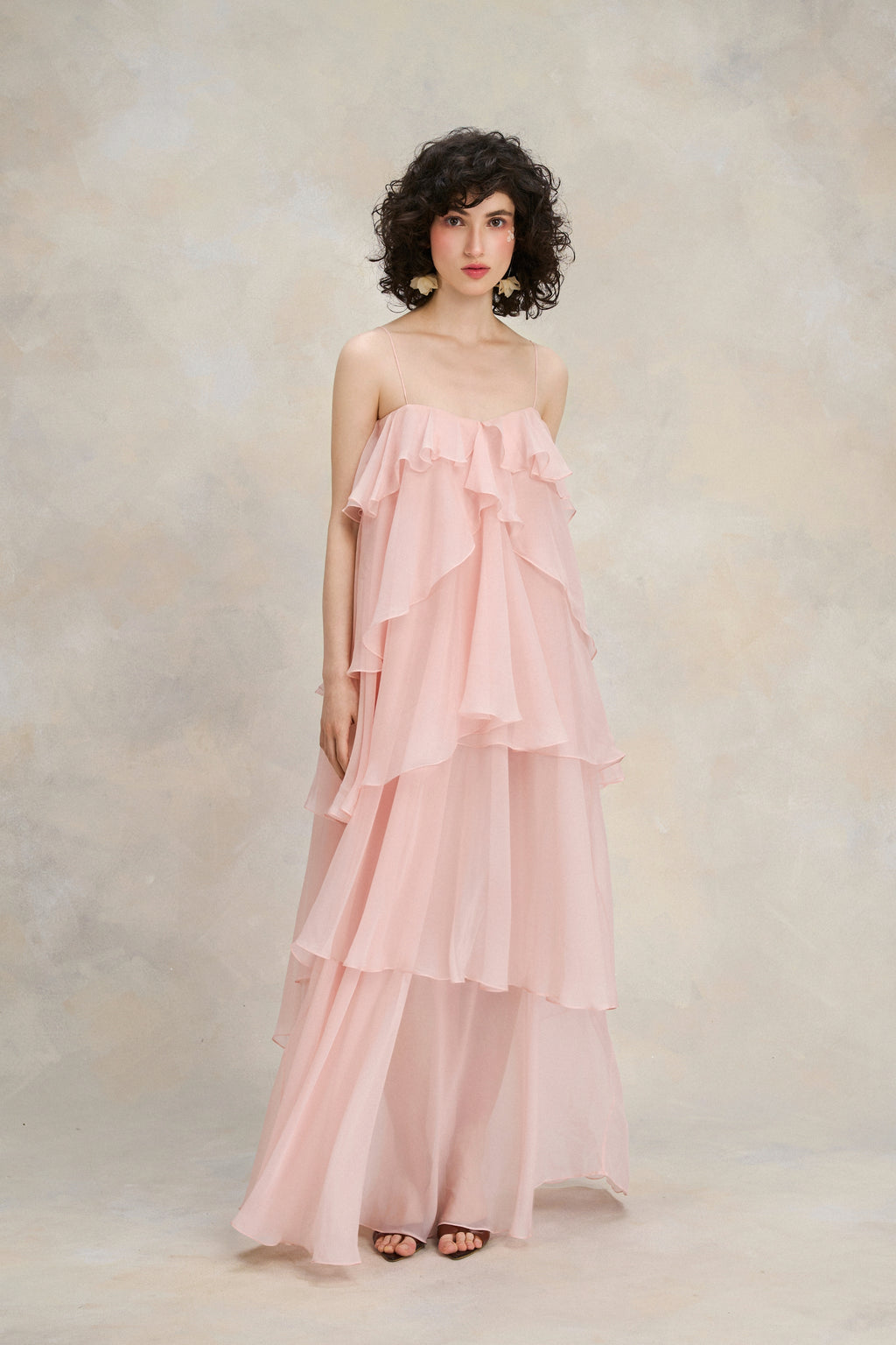 Rose Flounce Dress