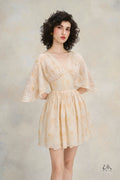 Flutter Lace Dress - Warm Ivory