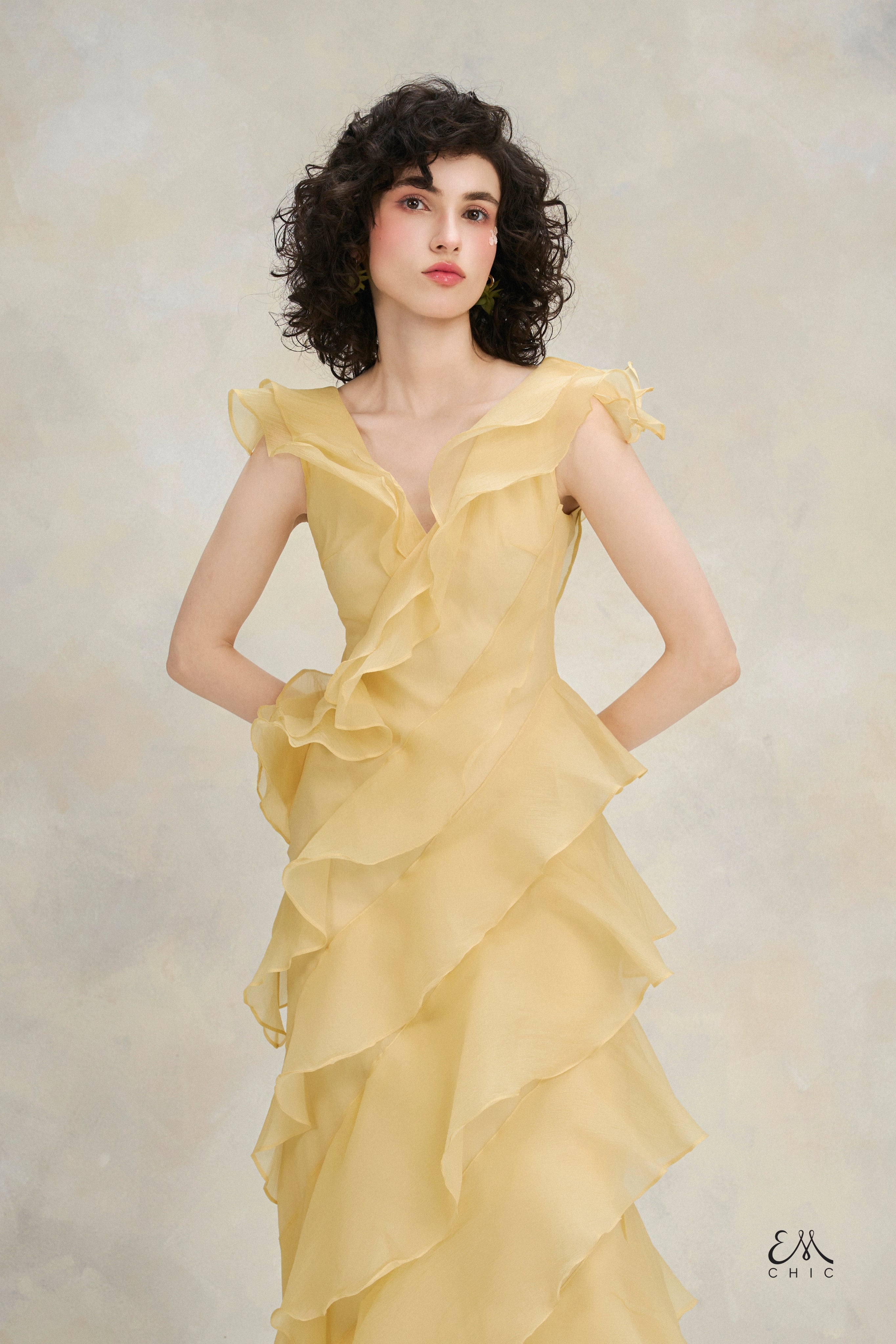 Cloud 9 Dress - Yellow